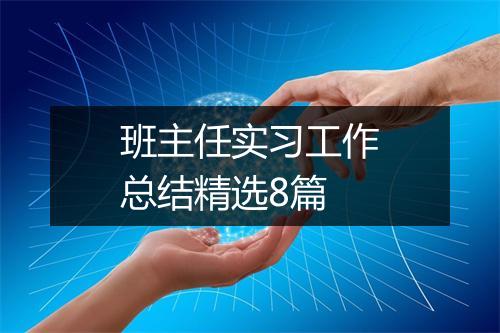 班主任实习工作总结精选8篇