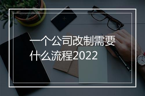 一个公司改制需要什么流程2022