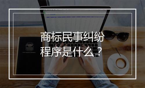 商标民事纠纷程序是什么？