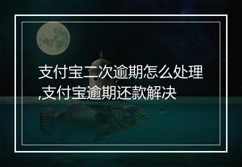支付宝二次逾期怎么处理,支付宝逾期还款解决