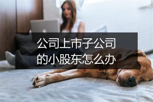 公司上市子公司的小股东怎么办