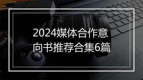 2024媒体合作意向书推荐合集6篇