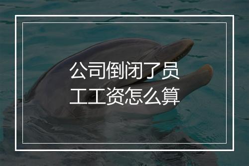 公司倒闭了员工工资怎么算