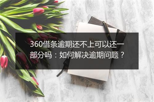 360借条逾期还不上可以还一部分吗：如何解决逾期问题？