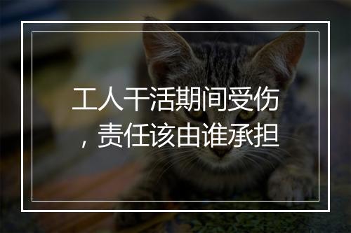 工人干活期间受伤，责任该由谁承担