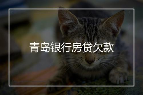 青岛银行房贷欠款