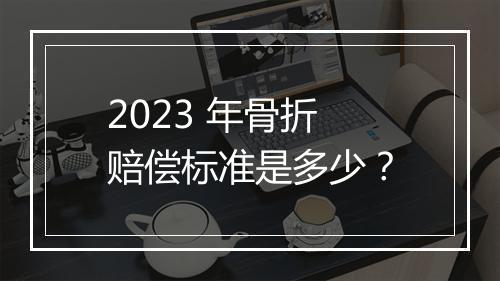 2023 年骨折赔偿标准是多少？