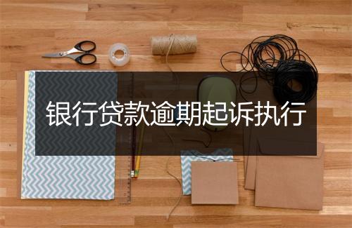 银行贷款逾期起诉执行