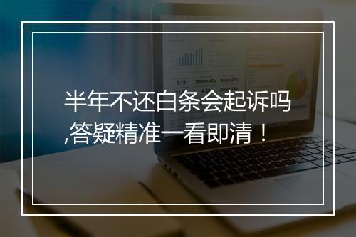 半年不还白条会起诉吗,答疑精准一看即清！