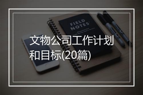 文物公司工作计划和目标(20篇)