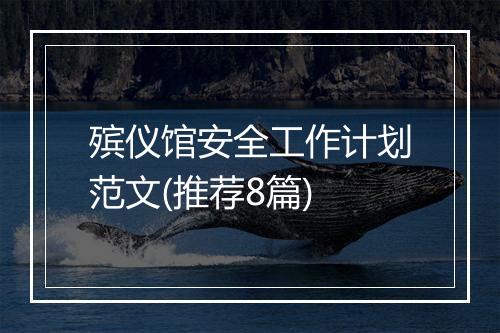 殡仪馆安全工作计划范文(推荐8篇)