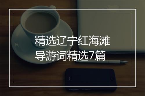精选辽宁红海滩导游词精选7篇