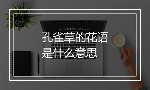 孔雀草的花语是什么意思