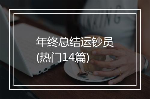 年终总结运钞员(热门14篇)