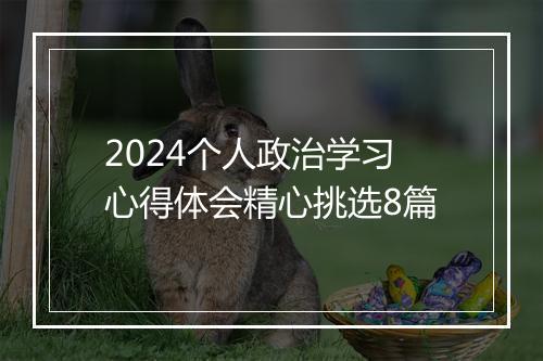 2024个人政治学习心得体会精心挑选8篇