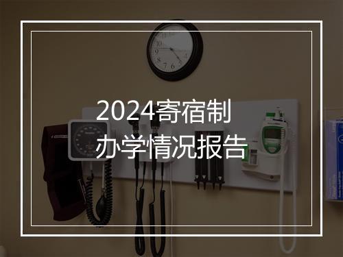 2024寄宿制办学情况报告
