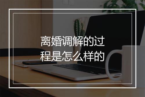 离婚调解的过程是怎么样的