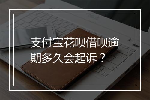 支付宝花呗借呗逾期多久会起诉？