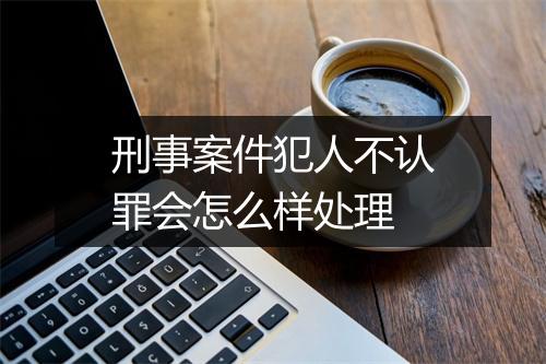 刑事案件犯人不认罪会怎么样处理