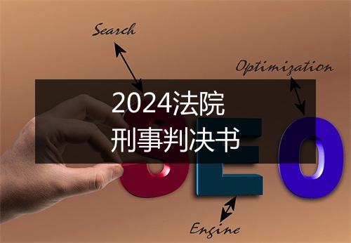 2024法院刑事判决书