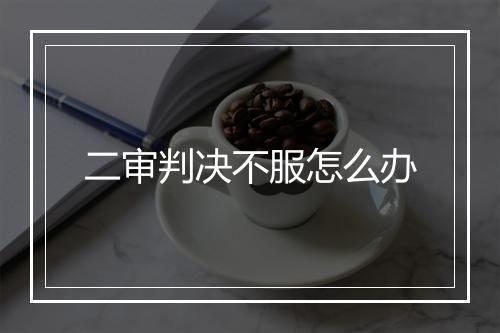 二审判决不服怎么办