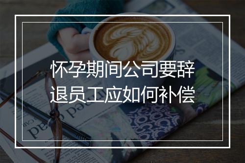 怀孕期间公司要辞退员工应如何补偿