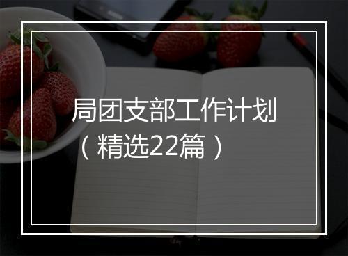 局团支部工作计划（精选22篇）