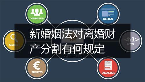 新婚姻法对离婚财产分割有何规定