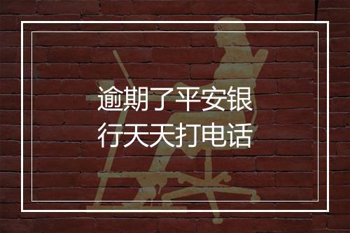 逾期了平安银行天天打电话