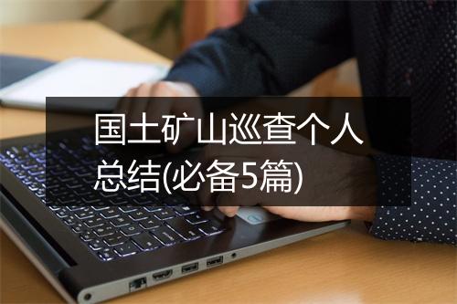 国土矿山巡查个人总结(必备5篇)