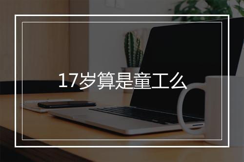 17岁算是童工么