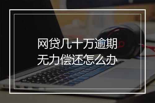 网贷几十万逾期无力偿还怎么办