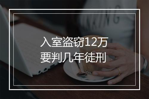 入室盗窃12万要判几年徒刑