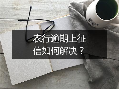 农行逾期上征信如何解决？