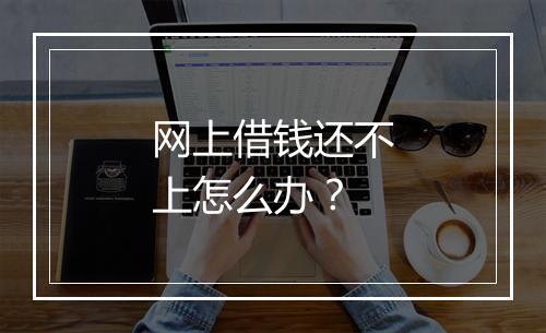 网上借钱还不上怎么办？