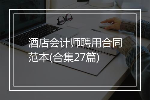 酒店会计师聘用合同范本(合集27篇)
