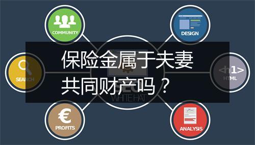 保险金属于夫妻共同财产吗？
