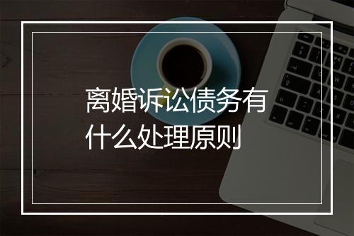 离婚诉讼债务有什么处理原则