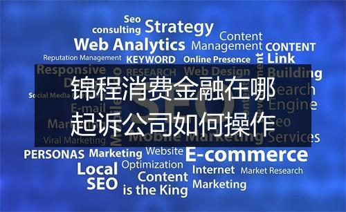 锦程消费金融在哪起诉公司如何操作