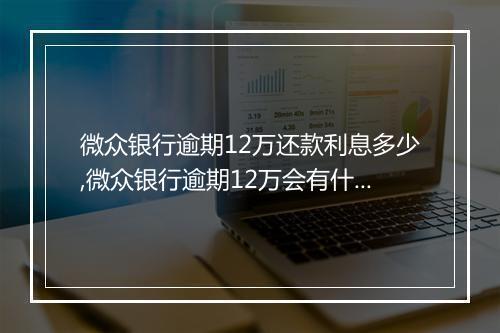 微众银行逾期12万还款利息多少,微众银行逾期12万会有什么后果