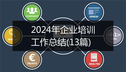 2024年企业培训工作总结(13篇)
