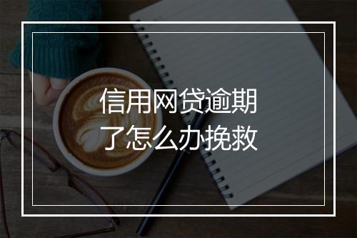 信用网贷逾期了怎么办挽救