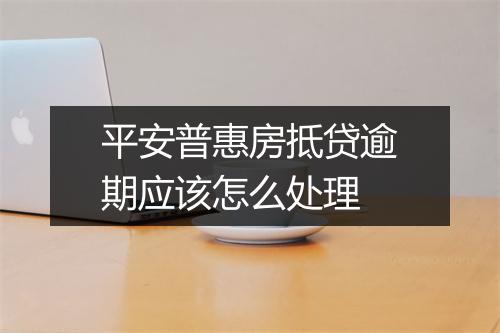 平安普惠房抵贷逾期应该怎么处理