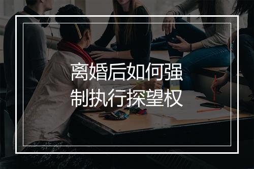 离婚后如何强制执行探望权