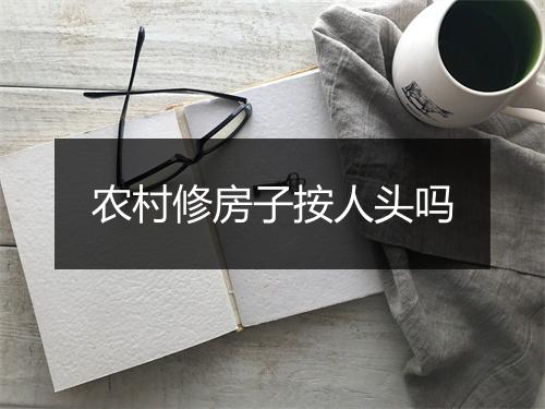 农村修房子按人头吗