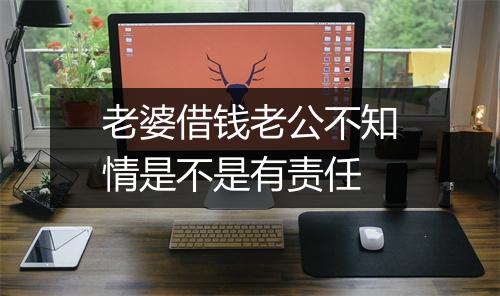 老婆借钱老公不知情是不是有责任
