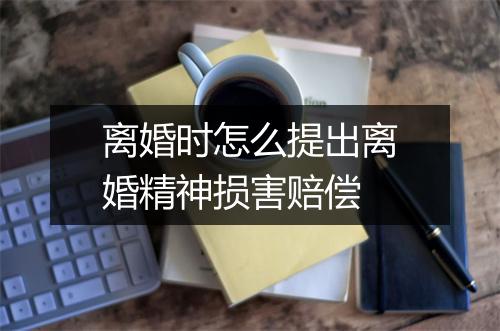 离婚时怎么提出离婚精神损害赔偿