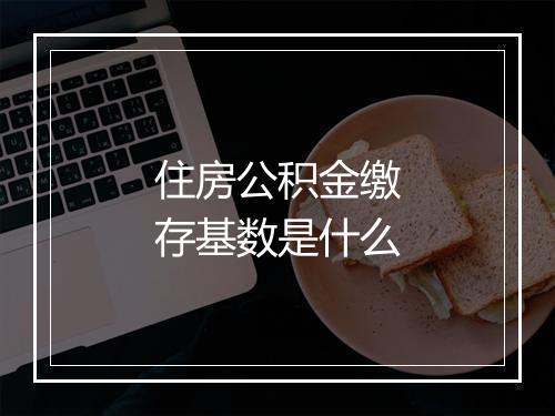 住房公积金缴存基数是什么