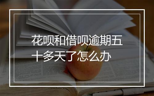 花呗和借呗逾期五十多天了怎么办