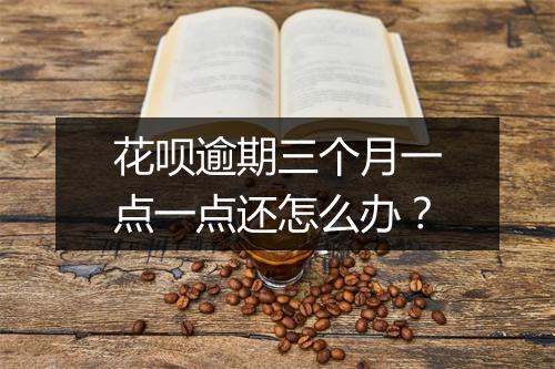 花呗逾期三个月一点一点还怎么办？